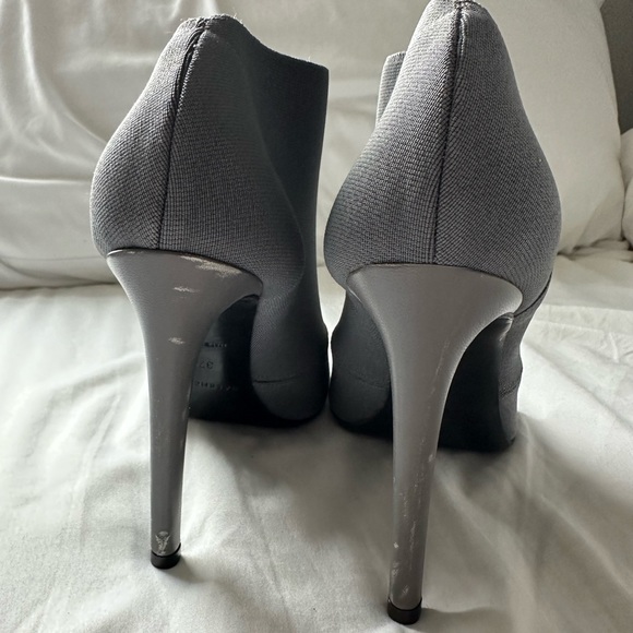Grey Peep-toe Balenciaga Sock Booties - Picture 5 of 6